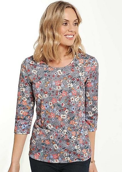 GOLDNER Print-Shirt Raffiniertes Druckshirt mit 3/4-Arm günstig online kaufen