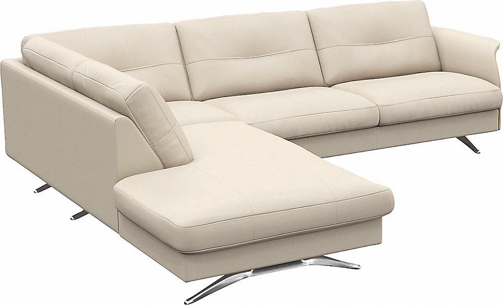 FLEXLUX Ecksofa "Glow", Skandinavisches Design, In hochwertiger Verarbeitun günstig online kaufen