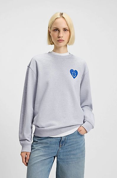 HUGO Blue Sweatshirt "Oversized Crew", Rundhals, mit Print günstig online kaufen