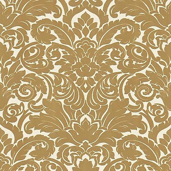 PROFHOME 335832-GU Barock Tapete Ornament Matt Braun Creme 0,52 m x 10,05 m günstig online kaufen
