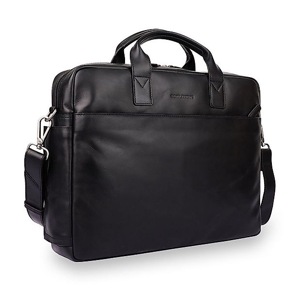 Gentlemen's Laptoptasche Slim - Notebooktasche aus Leder mit Schultergurt 1 günstig online kaufen