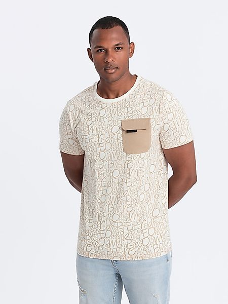 OMBRE Print-Shirt Baumwoll-T-Shirt für Herren mit günstig online kaufen
