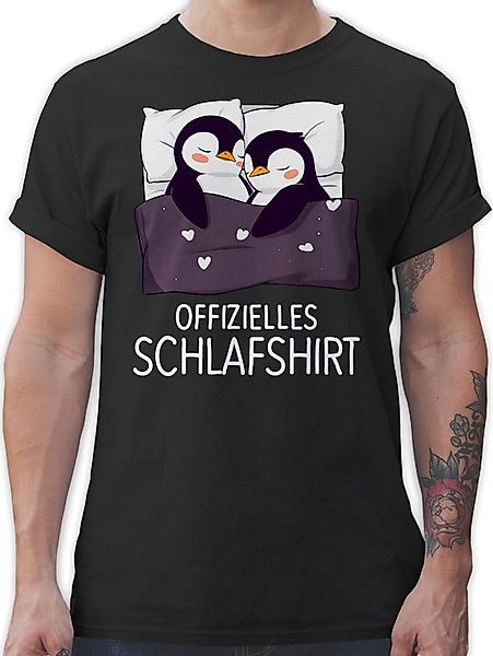 Shirtracer T-Shirt Offizielles Schlafshirt Pinguin Pärchen Geschenk Paar Ge günstig online kaufen
