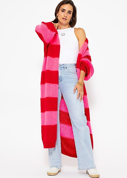 SASSYCLASSY Longstrickjacke Extra langer Cardigan mit günstig online kaufen