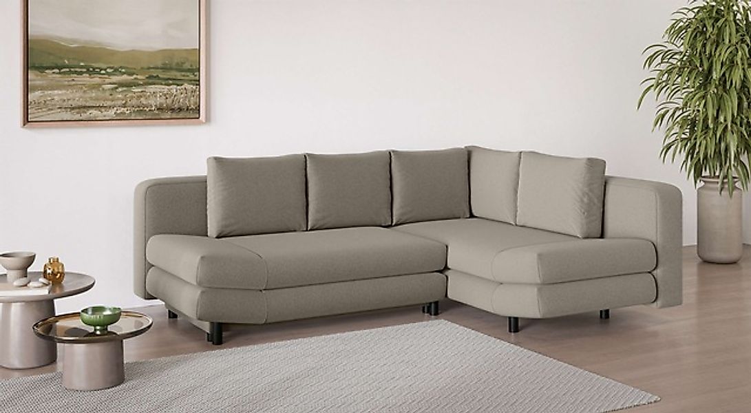 Home affaire Ecksofa »LENNARA Schlafsofa mit Bettkasten, Maße B/T/H: 234/17 günstig online kaufen