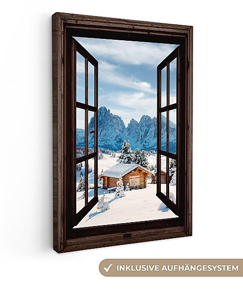 OneMillionCanvasses® Leinwandbild Aussicht - Winter - günstig online kaufen