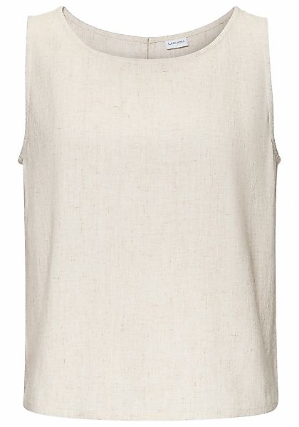 LASCANA Blusentop mit Leinenanteil, kurz geschnittenes Top günstig online kaufen