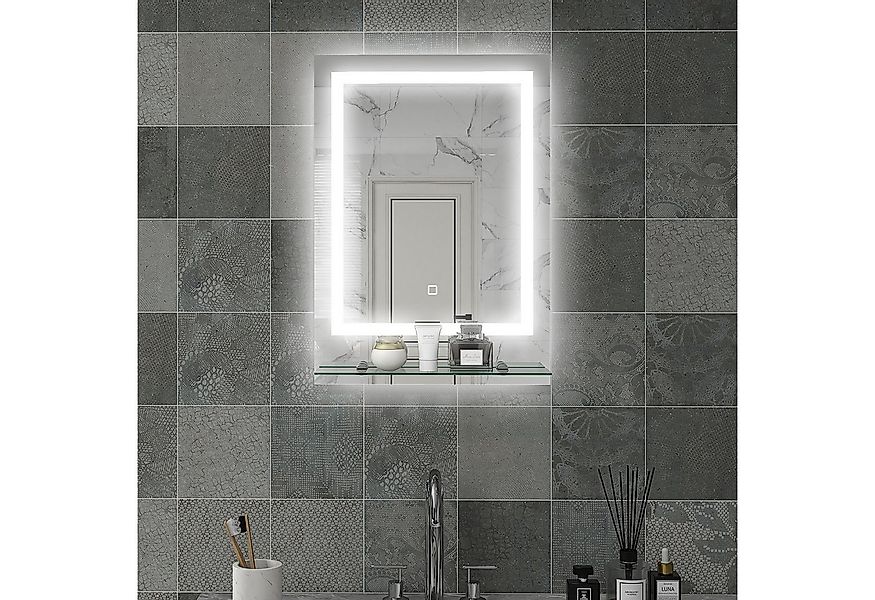 Kleankin Spiegel mit Beleuchtung, Touch-Schalter, Memory-Funktion (Wandspie günstig online kaufen