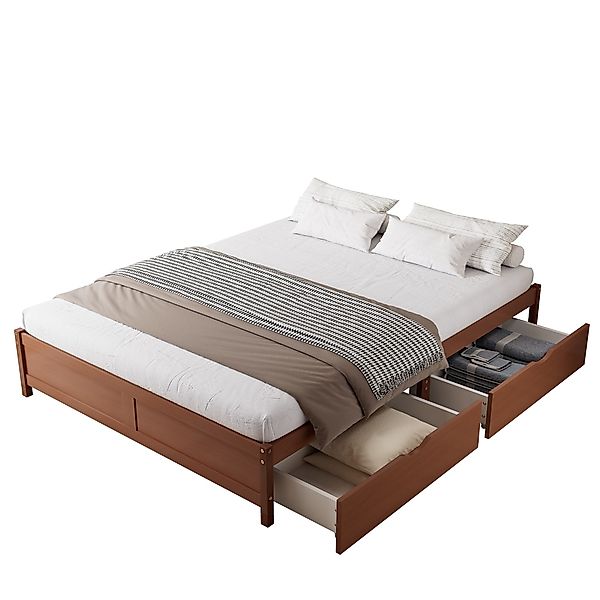 SOFTWEARY Futonbett mit Lattenrost und 2 günstig online kaufen