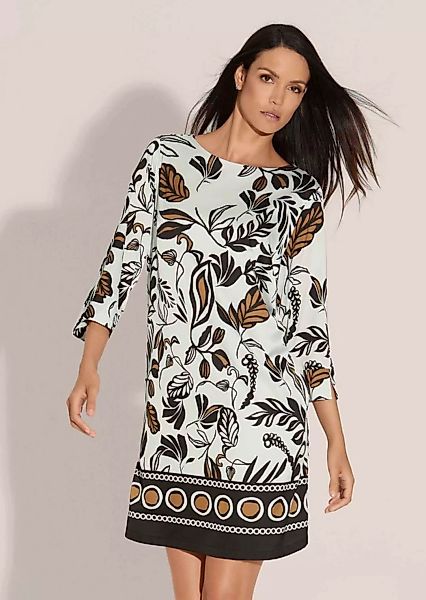 MADELEINE Midikleid Rundhals-Kleid mit Unikat-Print günstig online kaufen