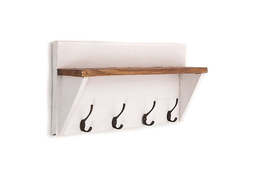 DESIGN DELIGHTS Wandgarderobe WANDGARDEROBE MIT REGAL "VINTAGE", 60x26cm (B günstig online kaufen