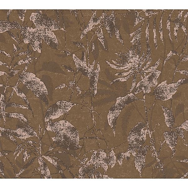 A.S. Creation Vliestapete Blätter Dschungel 10,05 m x 0,53 m Braun FSC® günstig online kaufen