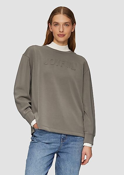 s.Oliver Sweatshirt Scuba-Sweatshirt aus Modalmix mit günstig online kaufen