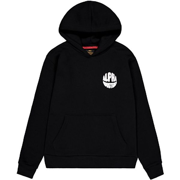 Alpha Industries  Sweatshirt Logo Hoodie Back Print - black günstig online kaufen