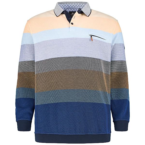 Hajo Sweatshirt "Stay Fresh", bügelfrei Farbe blau Größe: 4XL günstig online kaufen