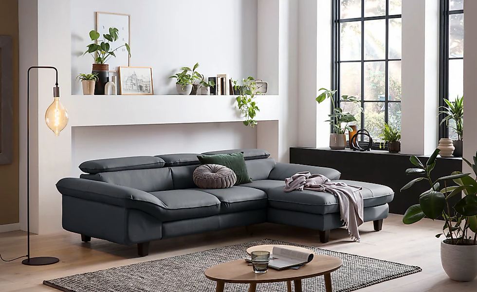 Home affaire Ecksofa "Pilot L-Form", mit Kopfteilverstellung, wahlweise mit günstig online kaufen
