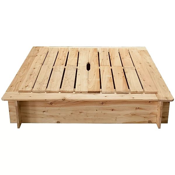 Sandkasten Komplett-Bausatz Fichtenholz 120 cm x 120 cm FSC günstig online kaufen