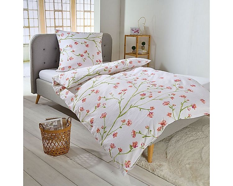 TRAUMSCHLAF Bettwäsche Melbourne, Seersucker, 3 teilig, ideale Sommerbettwä günstig online kaufen