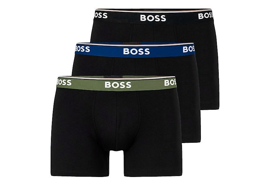 BOSS Boxer Cotton Stretch (3-St) mit umlaufend eingewebtem Markenschriftzug günstig online kaufen