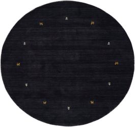 carpetfine Wollteppich "Gabbeh Uni" rund 15 mm Höhe reine Wolle handgewebt, günstig online kaufen