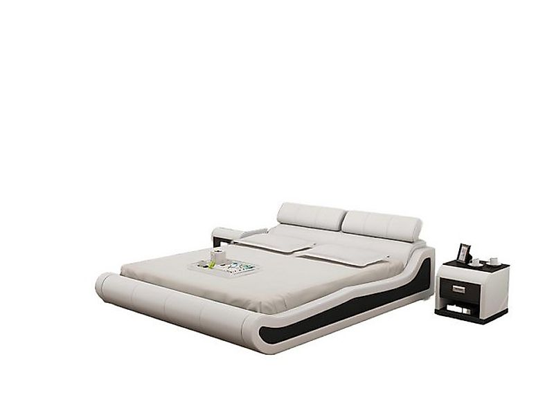 JVmoebel Kunstlederbett Luxus Leder Bett mit USB Polster Betten Doppel Mode günstig online kaufen