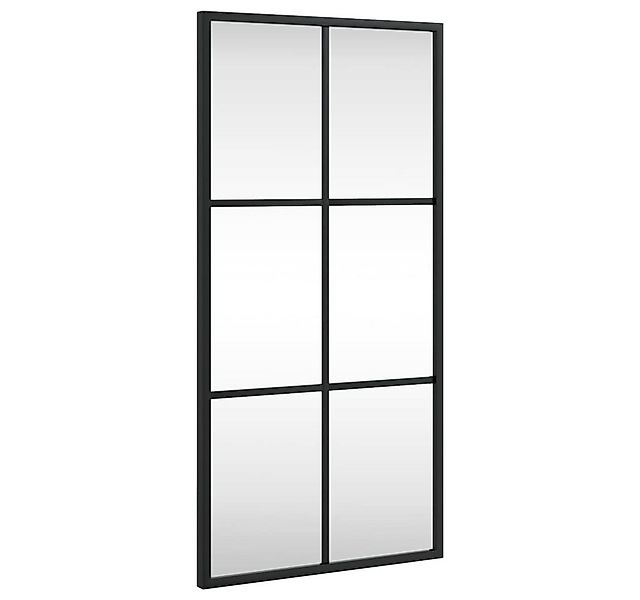 furnicato Wandspiegel 30 x 60 cm mit schwarzem pulverbeschichtetem Rahmen ( günstig online kaufen