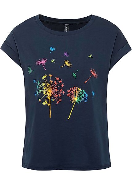 T-Shirt mit floralem Print günstig online kaufen