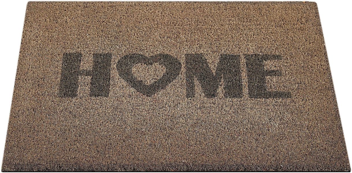 Andiamo Fußmatte Kokos Home Heart, rechteckig, günstig online kaufen