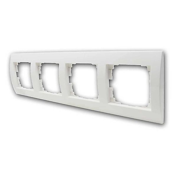 Kanlux LOGI Rahmen 4-fach horizontal Weiß günstig online kaufen