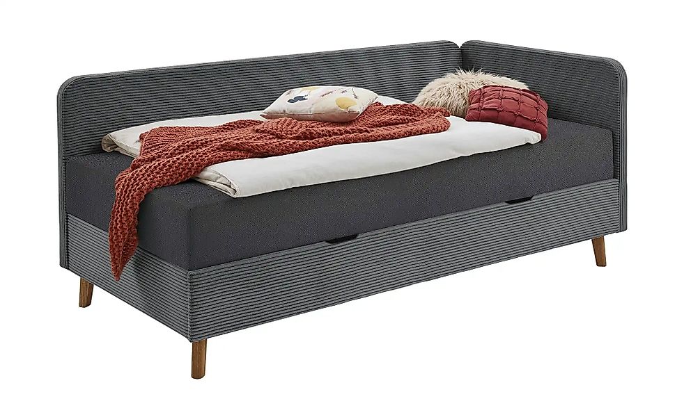 Polsterliege in Cord Carlotta ¦ grau ¦ Maße (cm): B: 150 H: 84 Polstermöbel günstig online kaufen