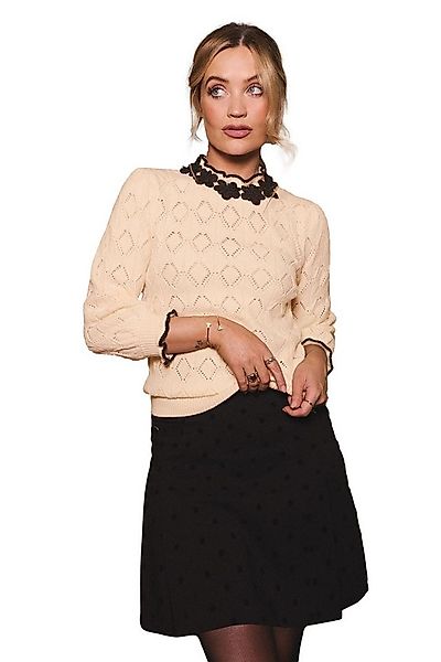 Love & Roses Strickpullover Love & Roses Pullover mit Lochstickerei (1-tlg) günstig online kaufen