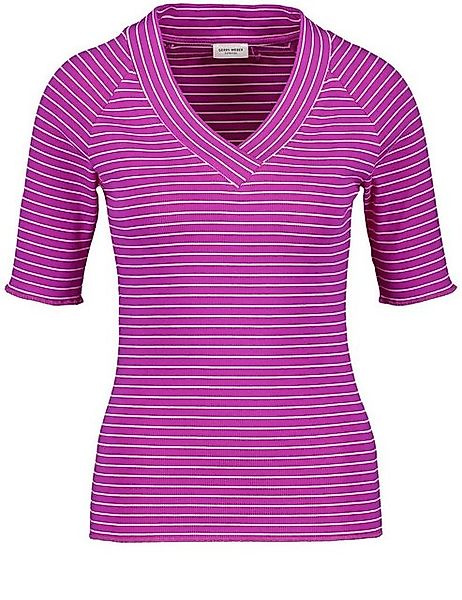 GERRY WEBER Kurzarmshirt Geringeltes Halbarmshirt günstig online kaufen