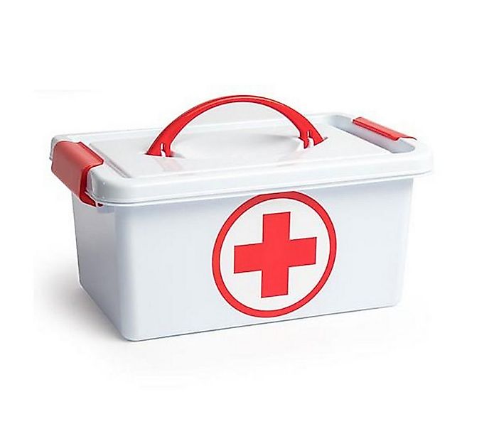 Sanixa Aufbewahrungsbox Medizinbox Weiß 4 Liter Kunststoff Klickverschluss günstig online kaufen