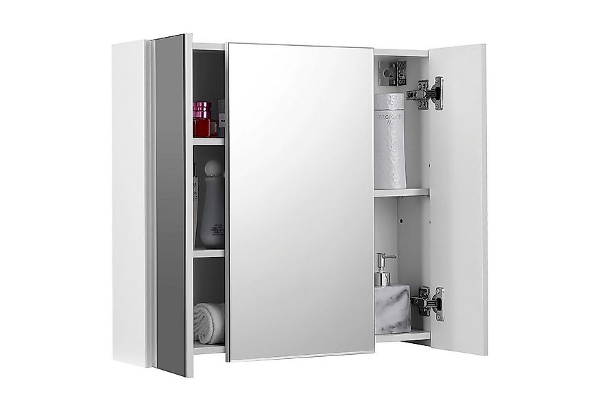 VASAGLE Spiegelschrank Badezimmerschrank Aufbewahrungsschrank Breite 60-90c günstig online kaufen