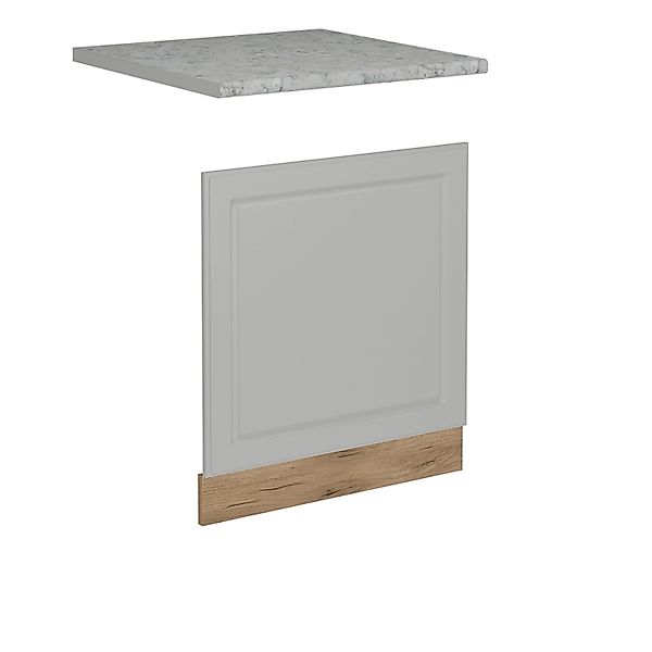 Vicco Frontblende R-Line Geschirrspüler Fronttür Weiß Landhaus 60 cm AP Mar günstig online kaufen