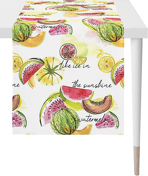 APELT Tischläufer "7187 SUMMER GARDEN, Sommerdeko, Sommer" Digitaldruck günstig online kaufen