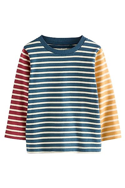 Next Langarmshirt Langärmeliges Shirt mit Streifen günstig online kaufen