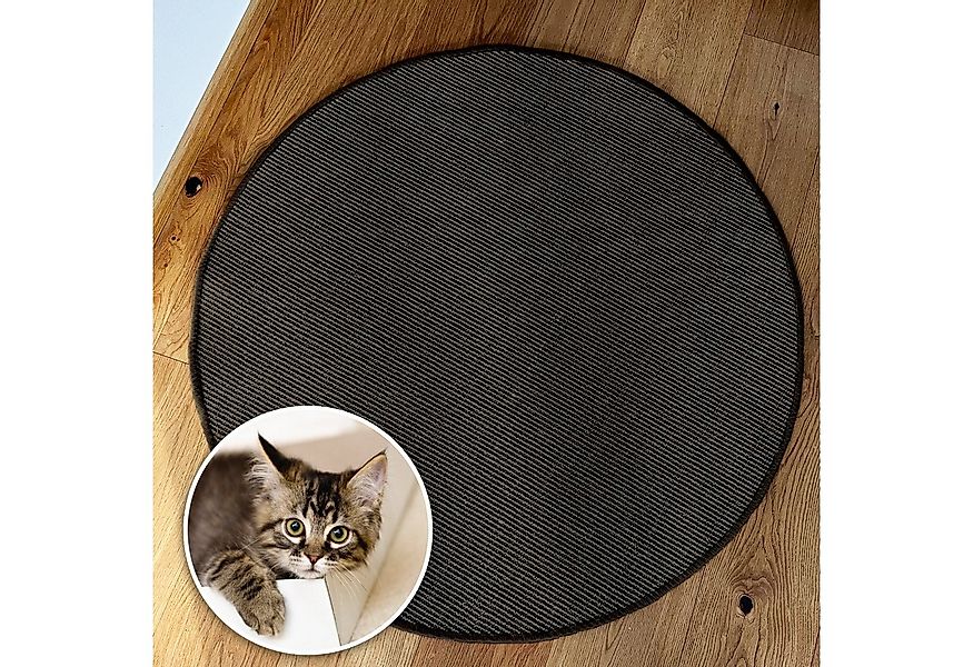Karat Kratzmatte für Katzen, Sisal Kratzteppich, Rund, In vielen Farben & G günstig online kaufen