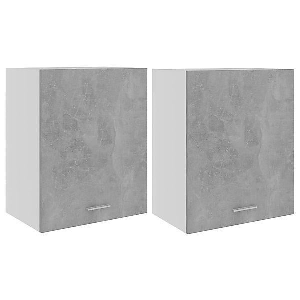 vidaXL Hängeschränke 2 Stk Betongrau 50x31x60 cm Holzwerkstoff günstig online kaufen