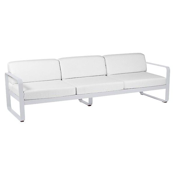 Bellevie 3-Sitzer Lounge-Sofa 01 Baumwollweiß 81 Grauweiß günstig online kaufen