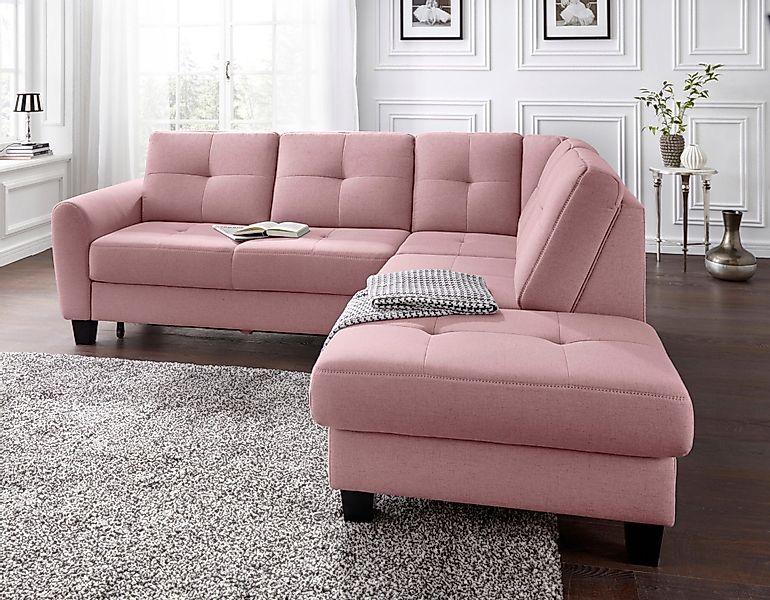 sit&more Ecksofa Varese L-Form, mit Federkern, günstig online kaufen