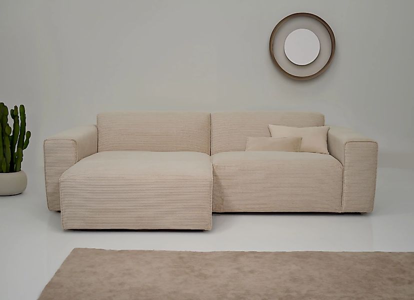 OTTO home Ecksofa "Clayton" in einem trendigen Cord-Bezug, verschiedene Kom günstig online kaufen