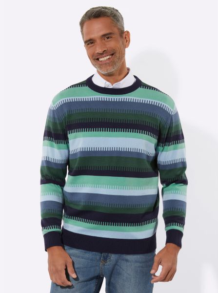 Sieh an! Strickpullover Rundhalspullover günstig online kaufen