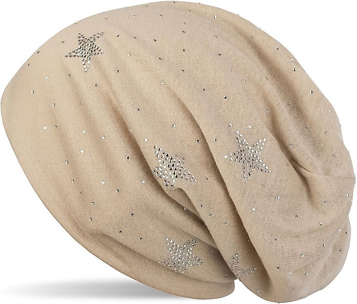 styleBREAKER Beanie Beanie mit Strass Sterne günstig online kaufen