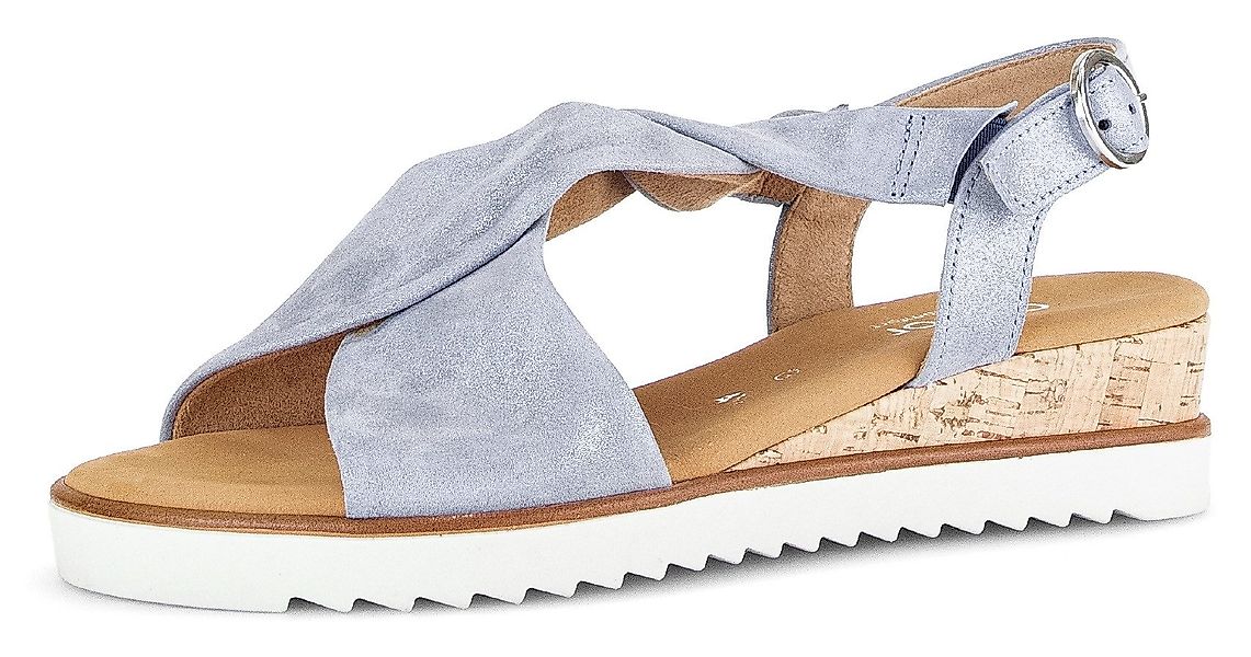 Gabor GENUA Sandalette, Sommerschuh, Sandale, Keilabsatz, günstig online kaufen