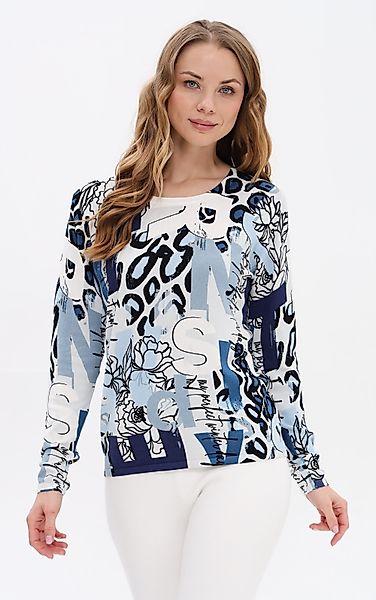 Passioni Strickpullover mit Mustermix günstig online kaufen