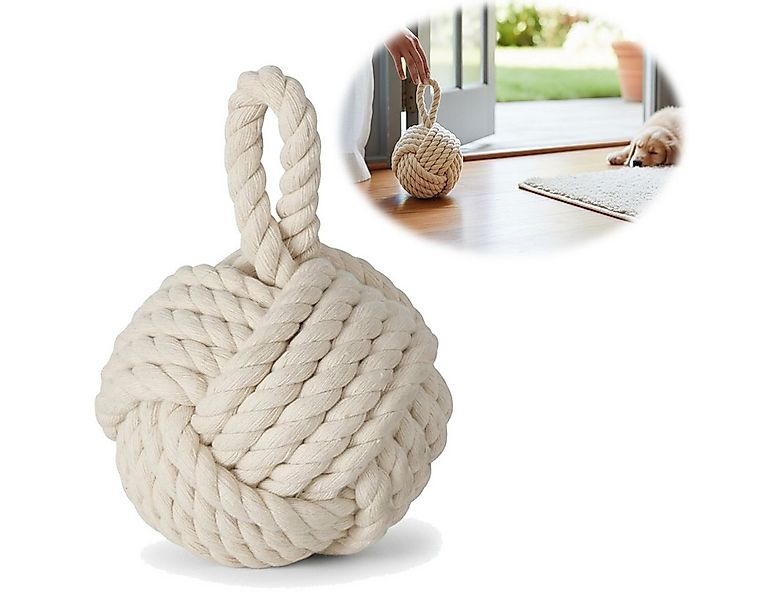 LS-LebenStil Bodentürstopper Boden Türstopper Malmö 23cm Creme Weiß 1,3kg J günstig online kaufen