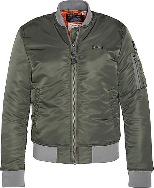 Schott NYC Bomberjacke mit zusätzlichen Armtaschen günstig online kaufen