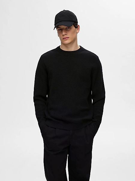 SELECTED Strickpullover "SLHROSS LS KNIT STRUCTURE CREW NECK NOOS" günstig online kaufen