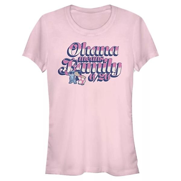 Disney - Lilo & Stitch - Lilo & Stitch Ohana - Frauen T-Shirt günstig online kaufen